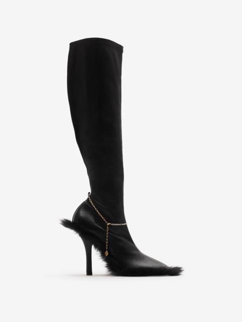 Burberry Leather Slinky Legging High Boots