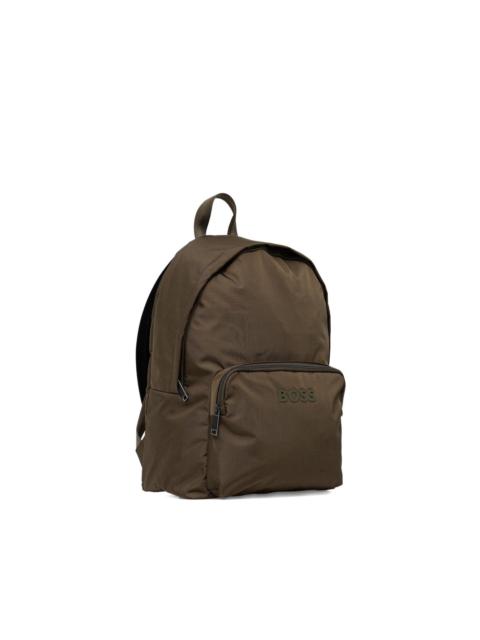 BOSS logo-plaque backpack