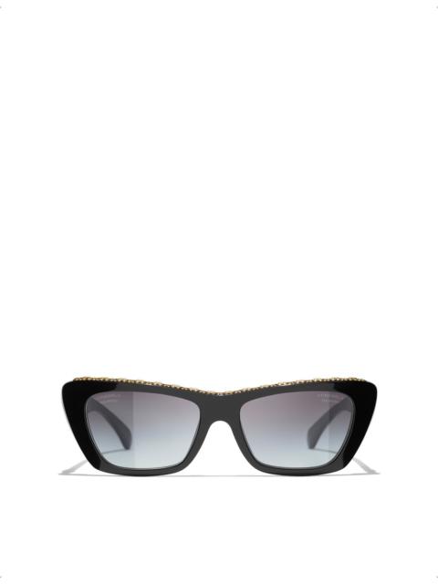 CHANEL CH5540 Butterfly-Frame Acetate Sunglasses