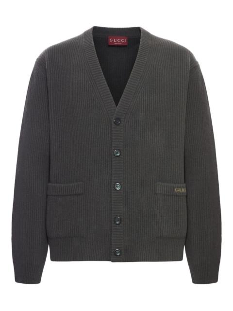 GUCCI buttoned patch-pocket cardigan