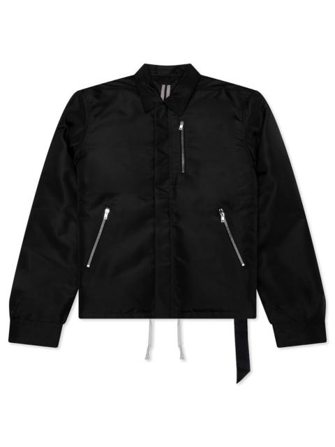 Rick Owens DRKSHDW CONCEALED ZIPFRONT PADDED JACKET - BLACK