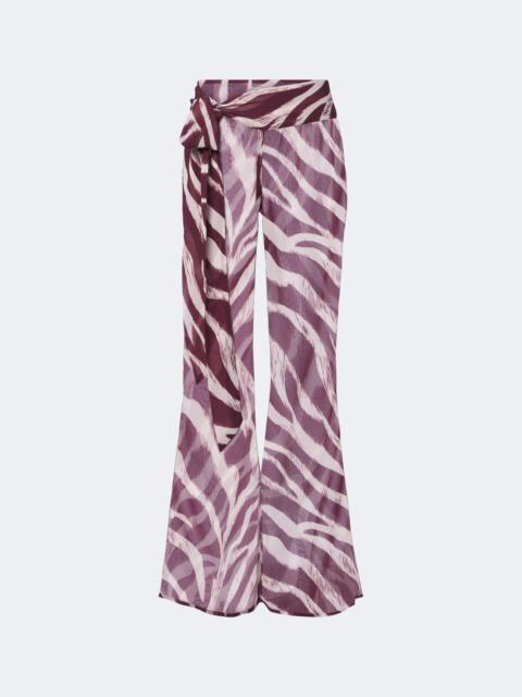BANANHOT Bowie zebra-pants wide-leg pants
