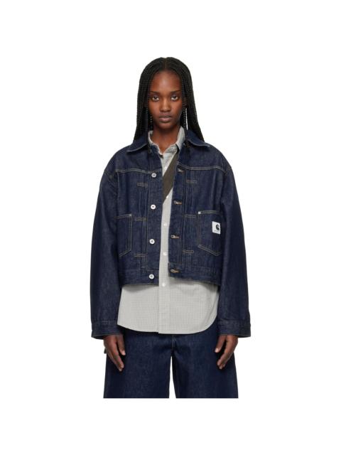 Carhartt WIP Navy Belmar Denim Jacket