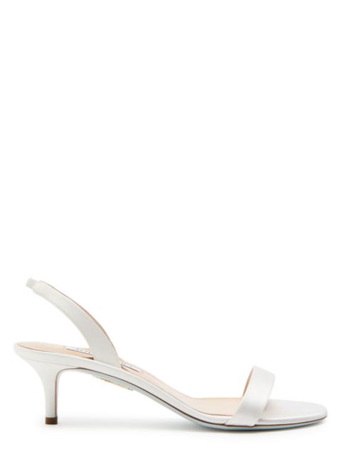 AQUAZZURA Aquazzura So Nude 50 Satin Slingback Sandals