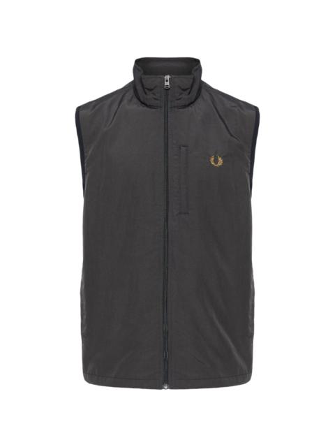 Fred Perry logo-embroidered gilet