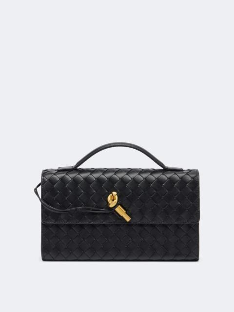 Bottega Veneta Andiamo Small Intrecciato leather clutch