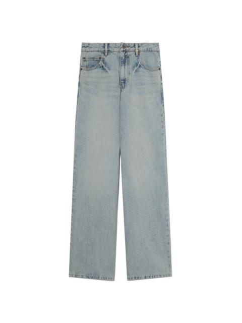 straight-leg jeans