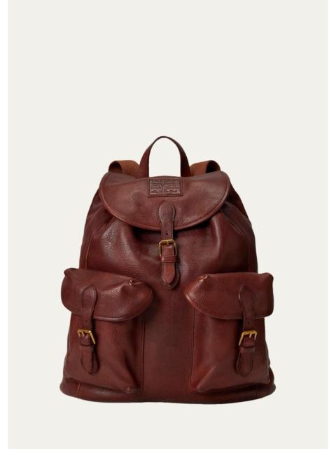 Polo Ralph Lauren Men's Heritage Large Leather Backpack