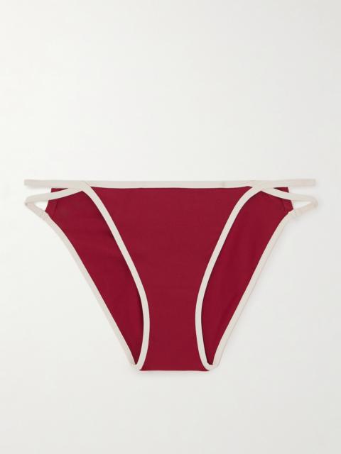 ERES Reinette Anita Cutout Two-tone Bikini Briefs
