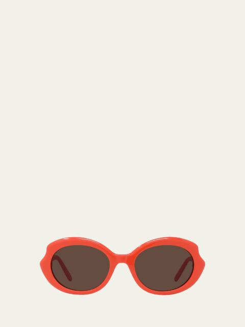 Loewe Round Slim Acetate Sunglasses