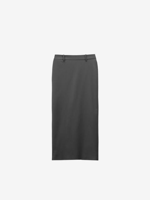 The Frankie Shop Alrose Midi Skirt - Dark Grey Melange