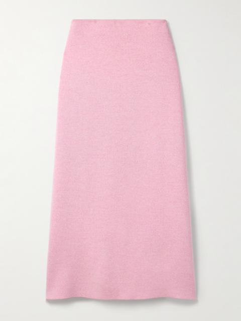 KHAITE Patri Wool Midi Skirt