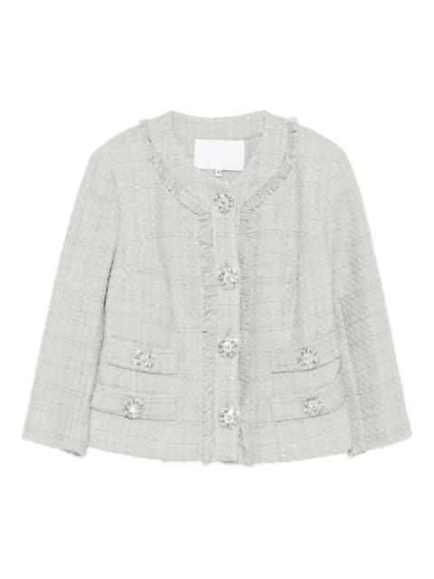 COSTARELLOS embellished fringe jacket