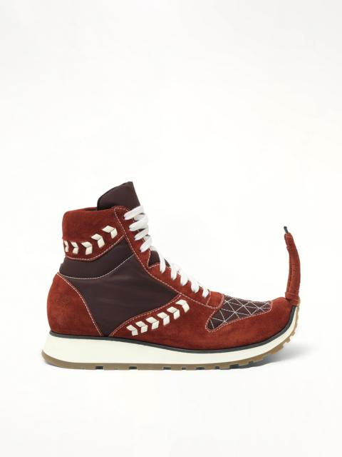 Loewe Dinosaur Sneaker Hi in Red