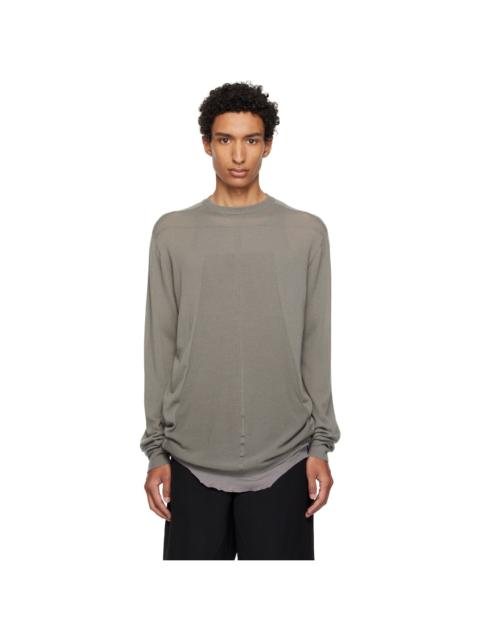 Rick Owens Taupe Tower Oversized Level Sweater