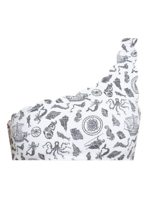 MARYSIA Santa Barbara monochrome-print bikini top