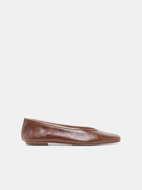 dolce vita CARET BALLET FLATS RUSSET LEATHER