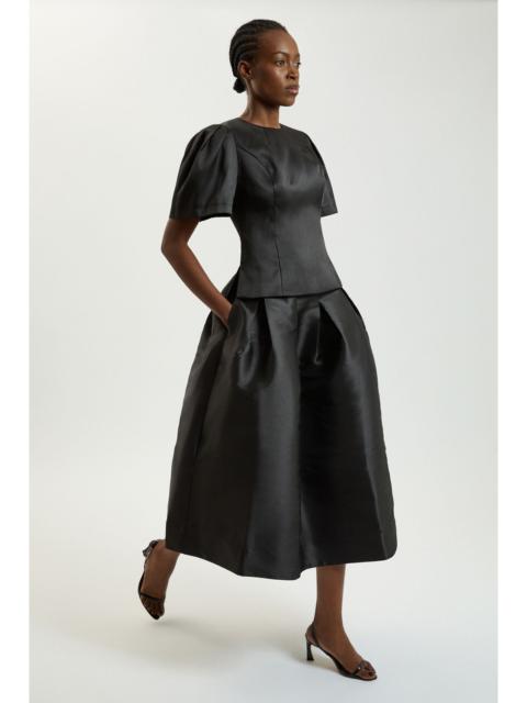 KAREN MILLEN Petite Twill Woven Prom Maxi Skirt