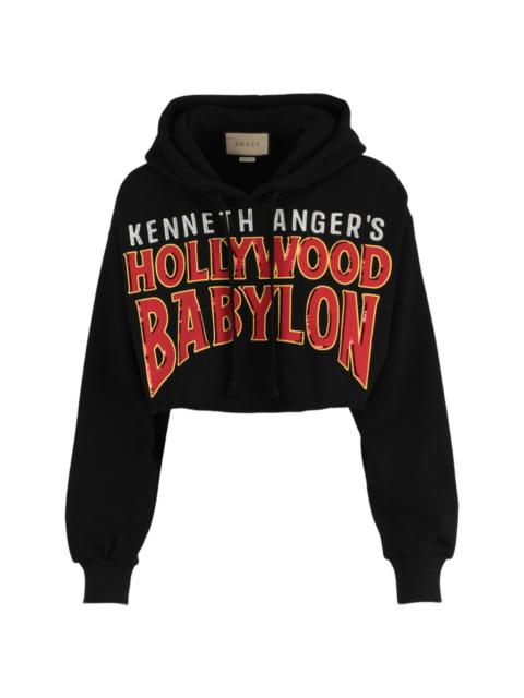 GUCCI Cotton cropped sweatshirt