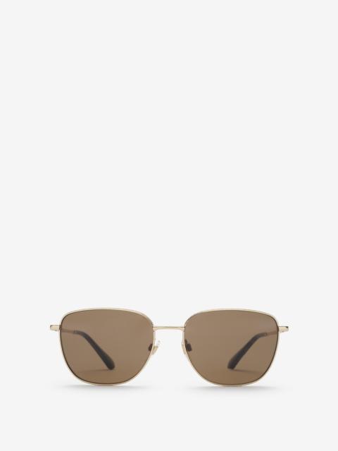 Burberry Metal Check Square Sunglasses