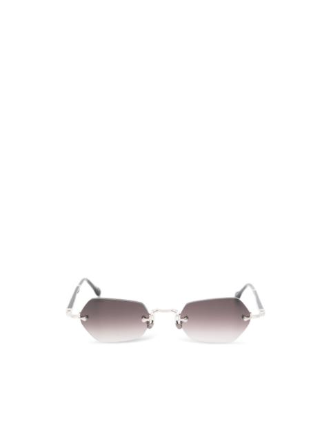 MATSUDA geometric rimless sunglasses