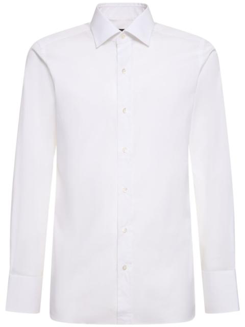 TOM FORD Cotton poplin slim fit shirt
