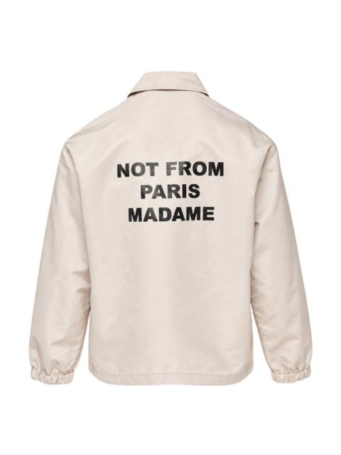 Drôle de Monsieur Not From Paris Madame Slogan Jacket