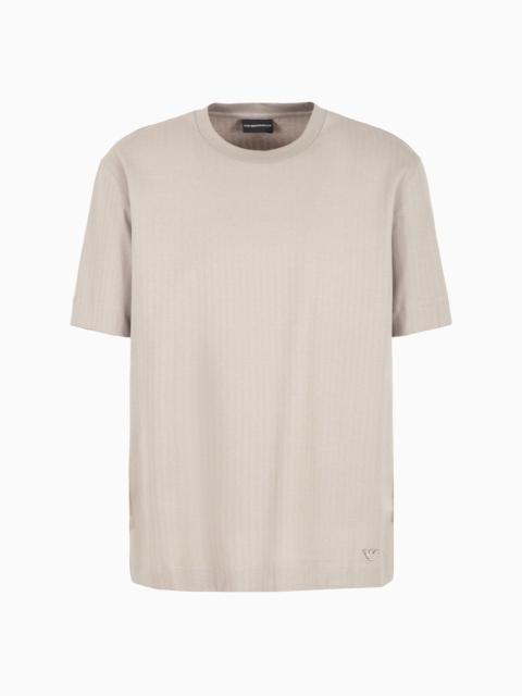 EMPORIO ARMANI Jacquard jersey T-shirt