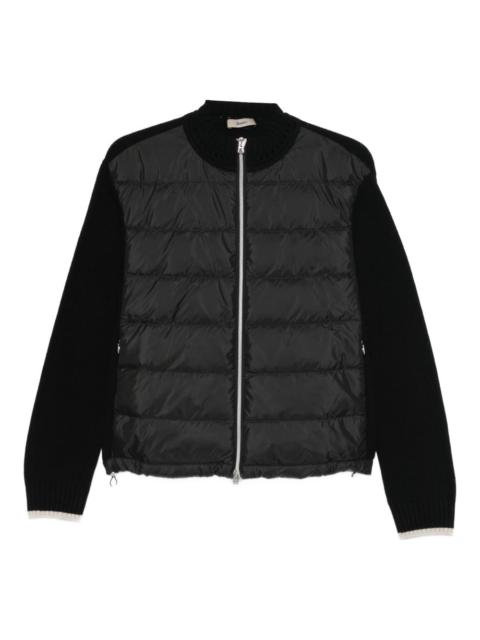 Herno padded zip cardigan