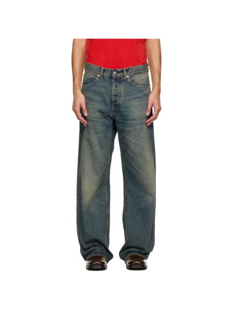 HOPE Blue Loose-Fit Criss Jeans