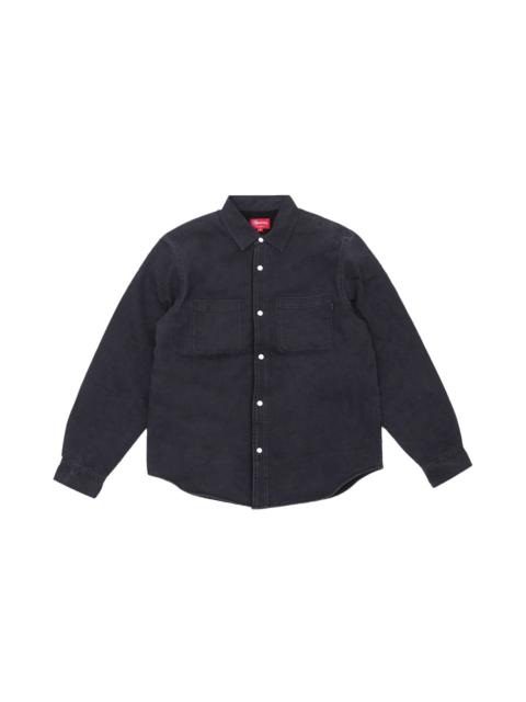 Supreme Sherpa Lined Denim Shirt 'Black'