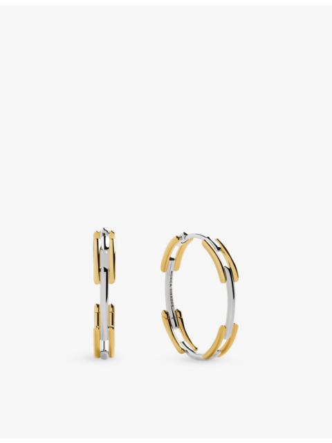 MONICA VINADER Signature Link 18ct Yellow Gold Vermeil Hoop Earrings