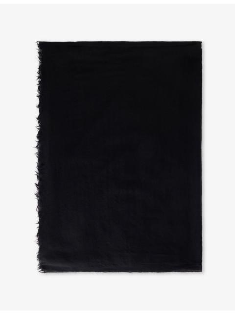 Rick Owens Emily Wool, Silk And Cashmere Scarf