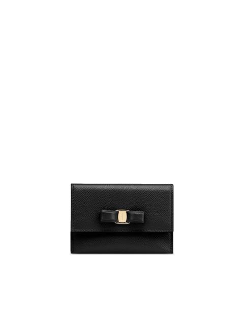 FERRAGAMO Vara bow-detail leather wallet