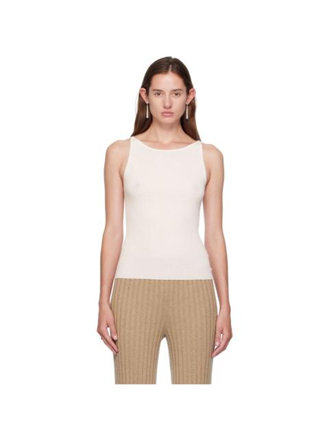 LISA YANG Off-White Lynette Tank Top