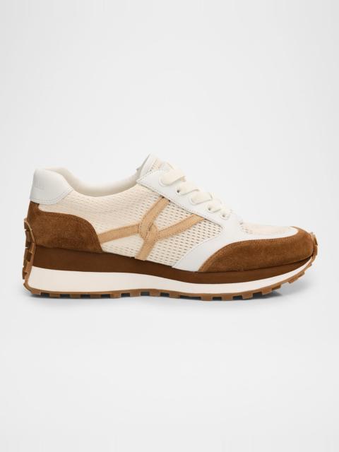 Valentino Men's Sparry Split Leather and Napa Low-Top Sneakers