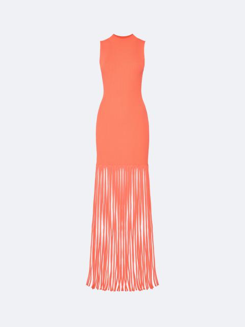 LAPOINTE Matte Viscose Fringe Dress