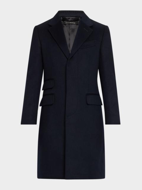 TOM FORD Men's Tailored Wool-Cashmere Topcoat