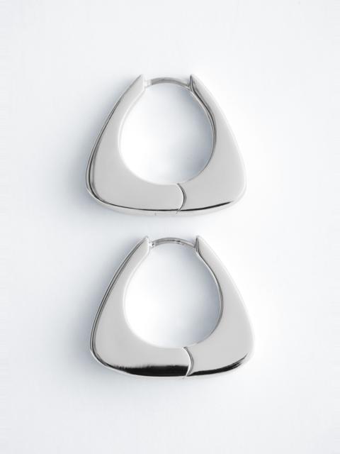 & Other Stories Chunky Triangle Hoop Earrings