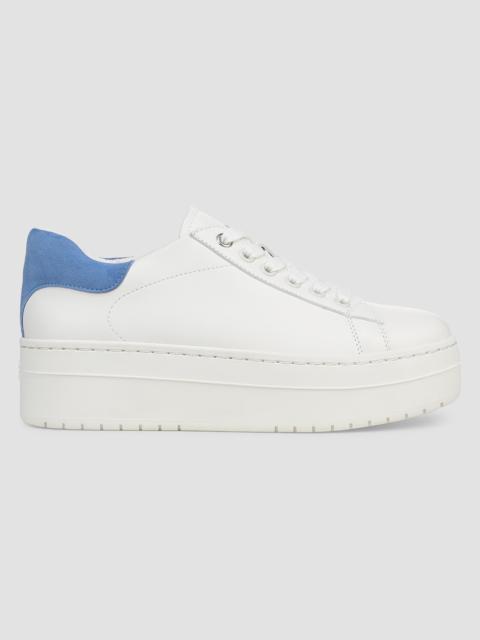 Favorite Daughter Women's Naomi 50MM Leather Platform Sneakers - White Granada Sky