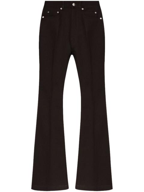 Rick Owens wool flared trouseres