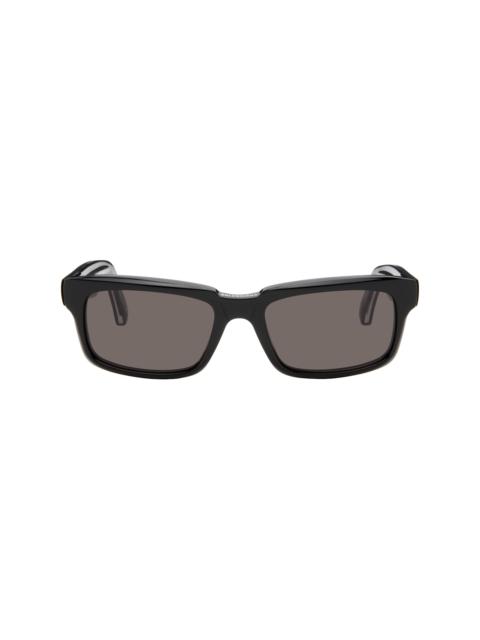 BALENCIAGA Black Rectangular Sunglasses