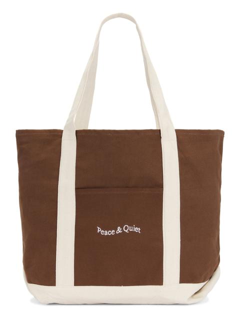 Museum of Peace & Quiet Wordmark Boat Tote