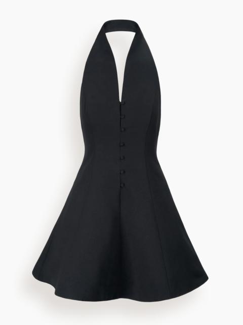 STAUD Stella Mini Dress in Black