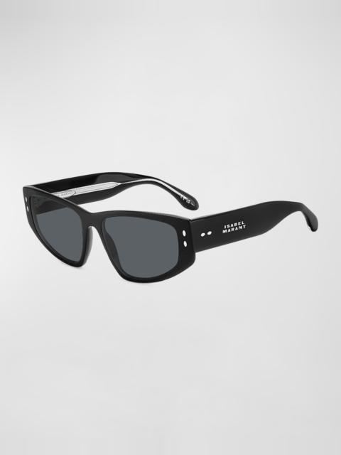 Isabel Marant Logo Acetate Cat-Eye Sunglasses
