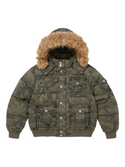 Supreme camouflage-pattern padded jacket