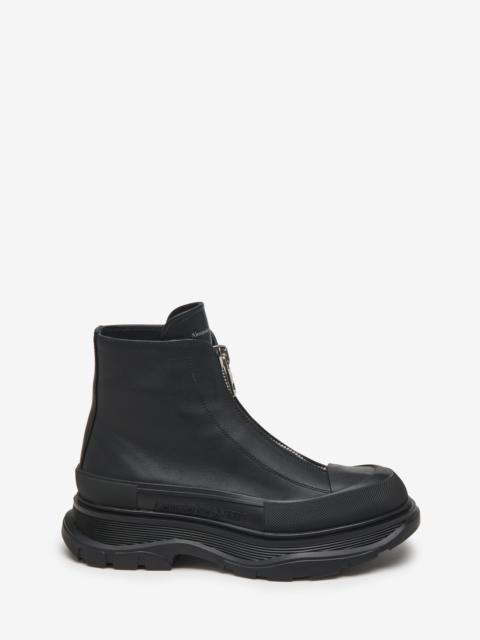Alexander McQueen Women's Tread Slick Zip Boot in Black