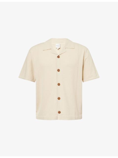 Paul Smith Open-Collared Knitted Cotton-Blend Shirt