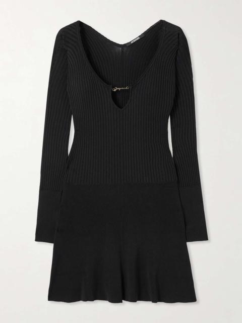 JACQUEMUS La Mini Robe Pralù ribbed-knit mini dress