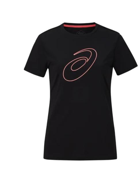 Asics (WMNS) ASICS Logo T-Shirt 'Black' 2012C841-001